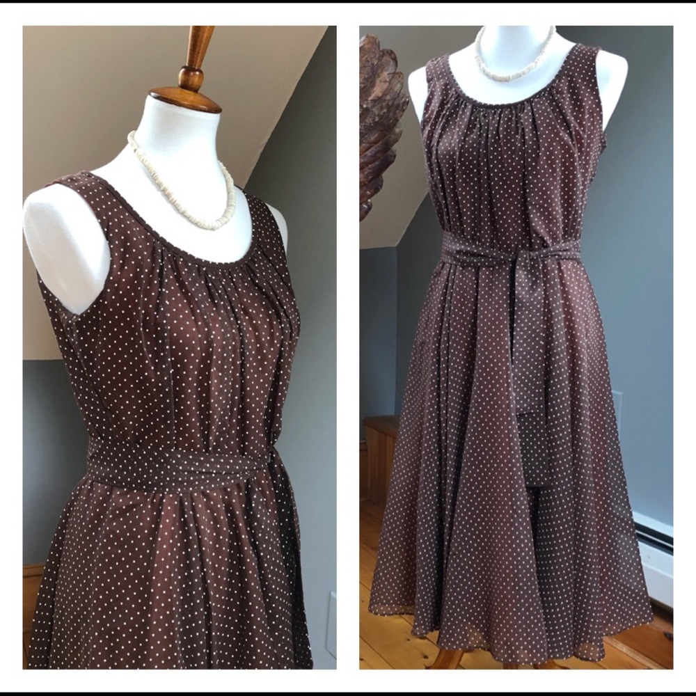 Vintage Coco Flowy Polka Dot Dress